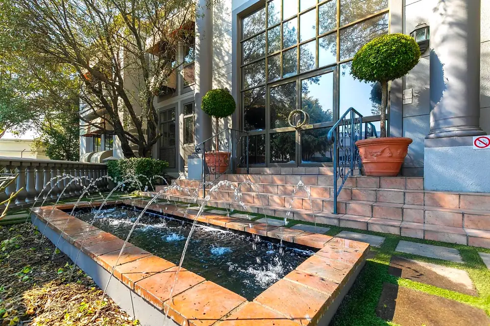 Courtyard water feature at Regent Hill Office Park, Lonehill, Sandton